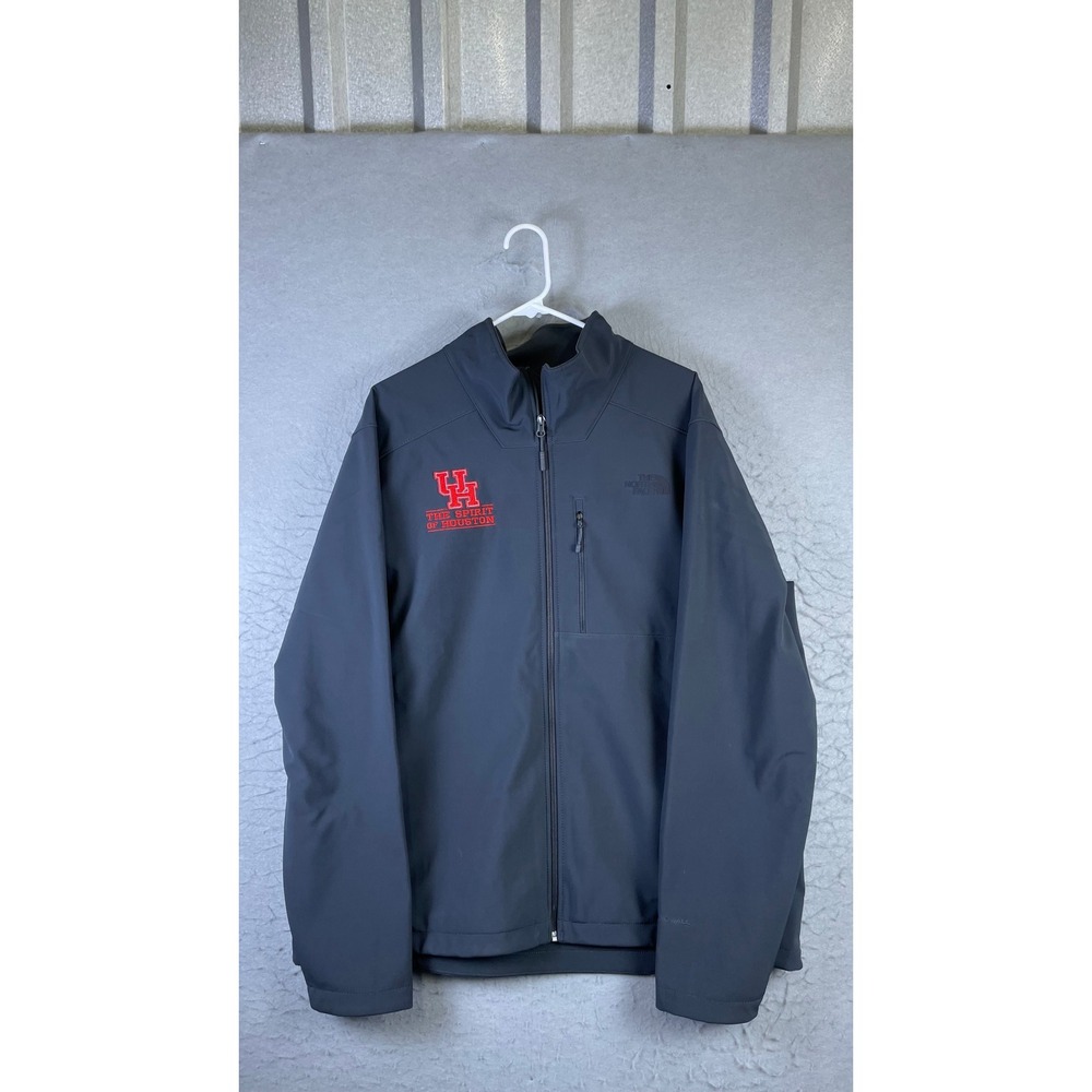 The North Face Jacket Mens XL Gray Excellent UH Spirit of Houston Softshell Zip